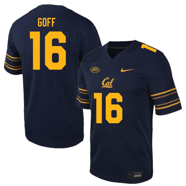 California Golden Bears #16 Jared Goff ACC Conference College Football Jerseys Stitched Sale-Navy